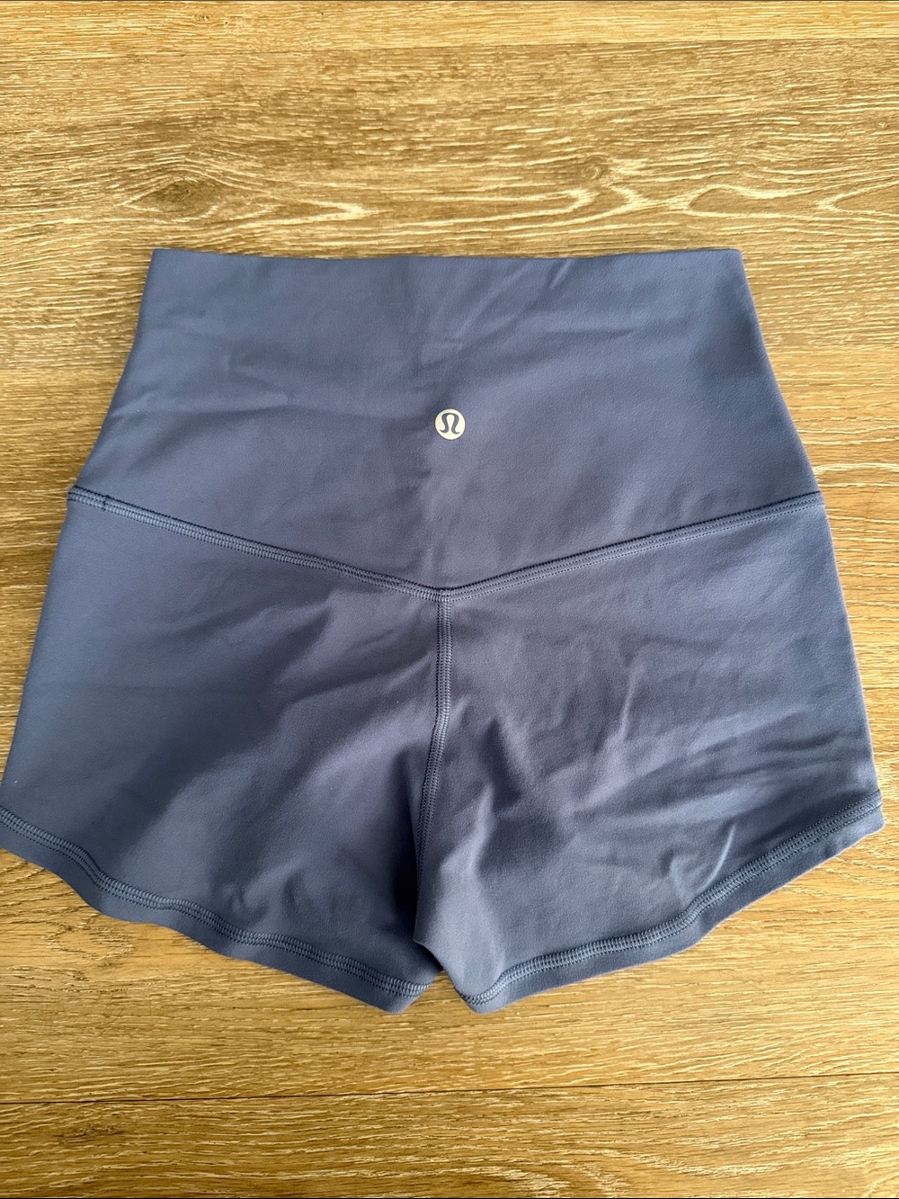 lululemon athletica High-Waist Align Shorts 2” inseam, size 4- Slate Blue - Picture 2 of 3